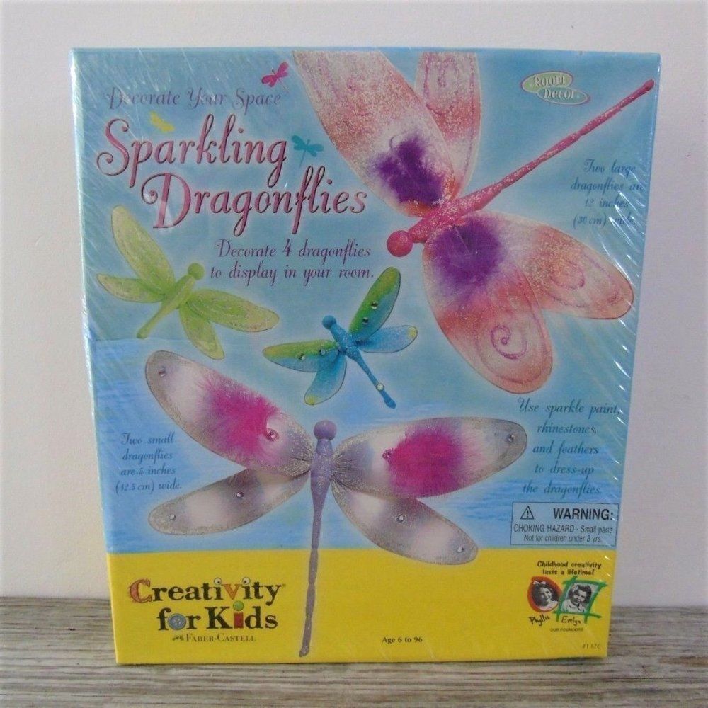 Creativity For Kids Decorate Sparkling Dragonflies